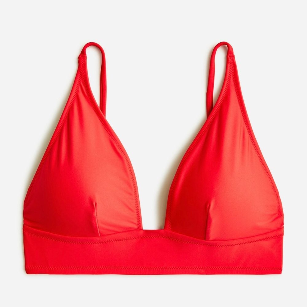 J. Crew Plunge Bikini Top